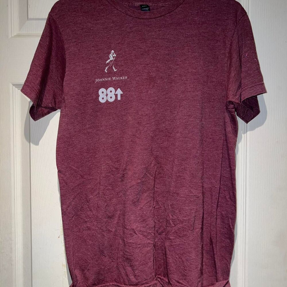 Tultex Men's Burgundy and Red T-shirt